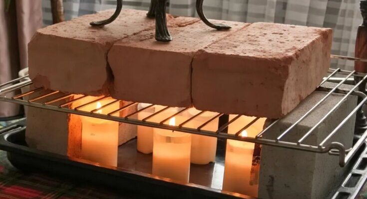 Цегла для опалення, кадр з відео