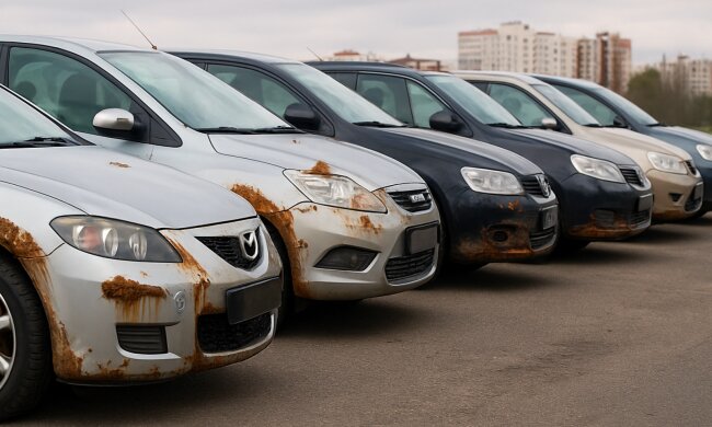 Іржа, автомобілі, зображення: hyser.com.ua