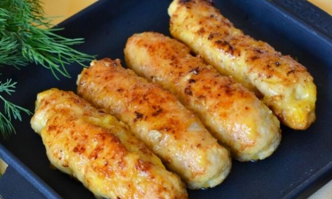 "Мясные пальчики" из куриного филе с сыром, фото: youtube.com