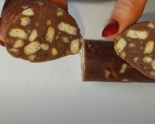 Шоколадна ковбаса: скрін з відео