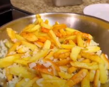 Жарка картошки: скрин с видео