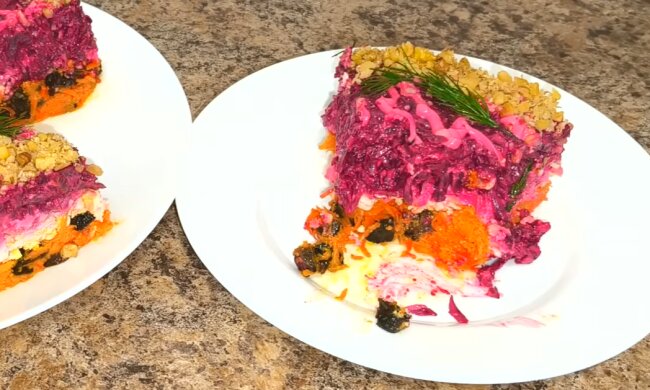 Салат "Диана", кадр из видео