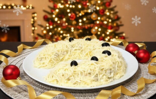 Салат "Підкова удачі", кадр з відео