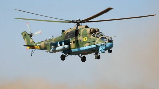 Военный вертолет. Фото: ВВС