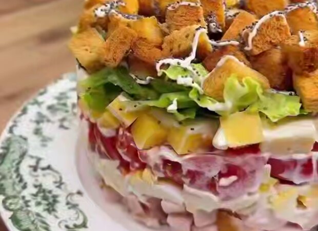 Салат "Курочка під кайфом", кадр з відео