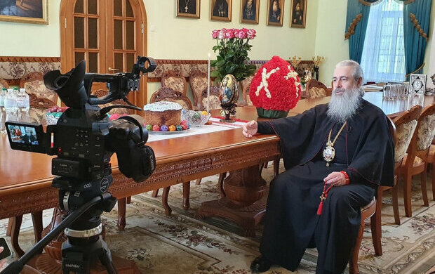 В Святогорской лавре к 100-летию создания РПЦЗ сняли фильм о святителе Иоанне Шанхайском