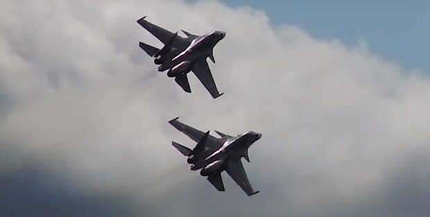 Літаки РФ: скрін з відео