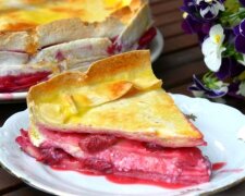Дамский угодник: рецепт пирога из лаваша с творогом и замороженной вишней