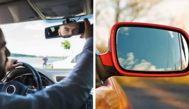 Автомобиль, зеркала, фото из свободных источников