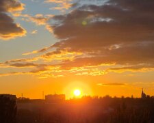 Закат, Киев, фото из соцсетей
