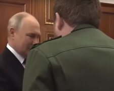 Путин и Кадыров: скрин с видео