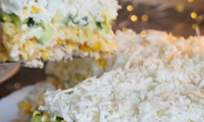 Салат "Сніжок", кадр з відео