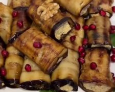 Рулетики з баклажанів, кадр з відео