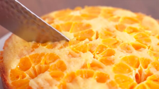 Мандариновий торт без випічки