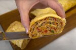 Мясной рулет из лаваша