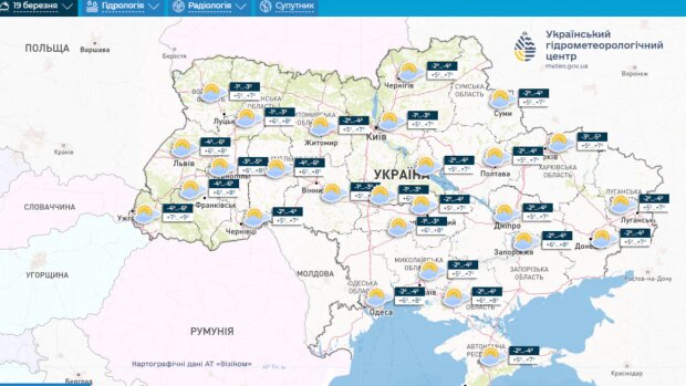 Погода 19 марта