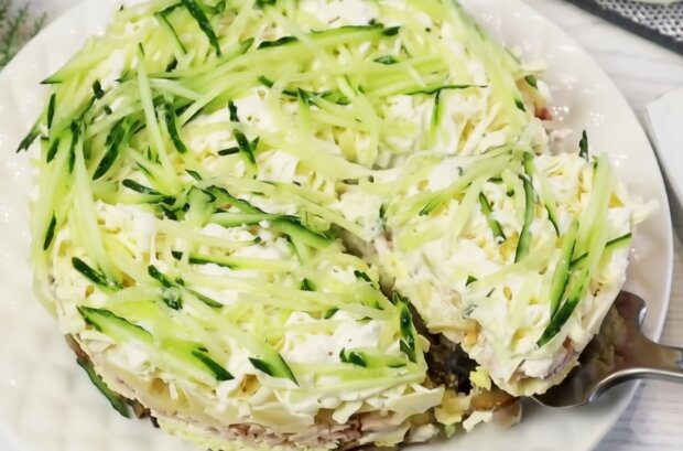 Салат "Зимовий Фьюжн", кадр з відео