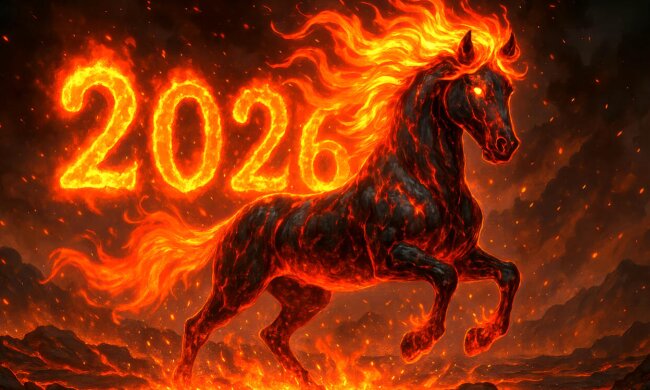 Символ 2026 року, Червоний Кінь, зображення: Pinterest