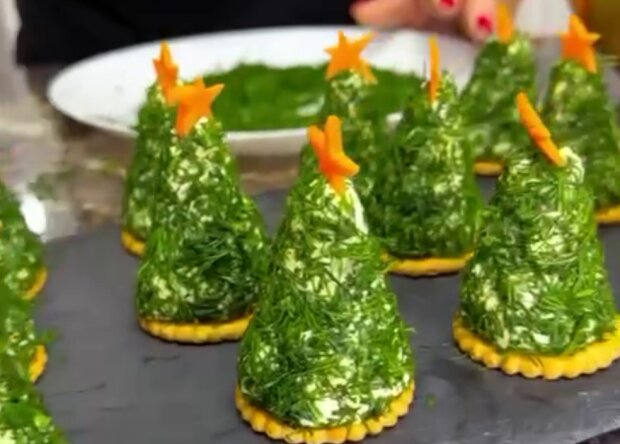 Закуска "Ялинка", кадр з відео