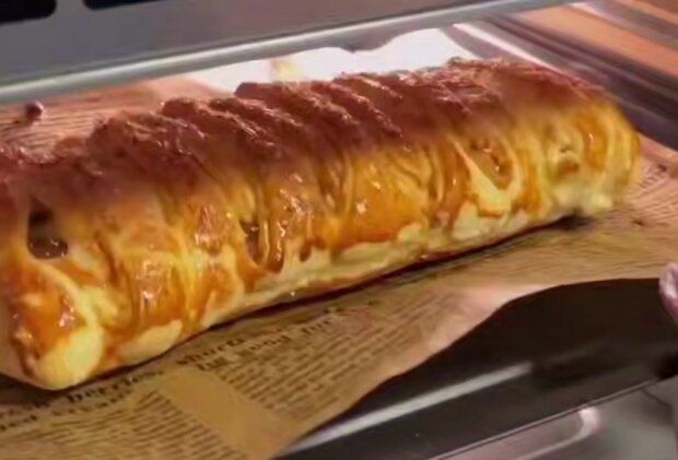 Ленивый штрудель с яблоками, кадр с видео