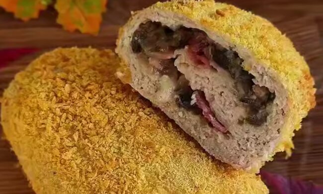 Курячий рулет в аерогрилі, кадр з відео