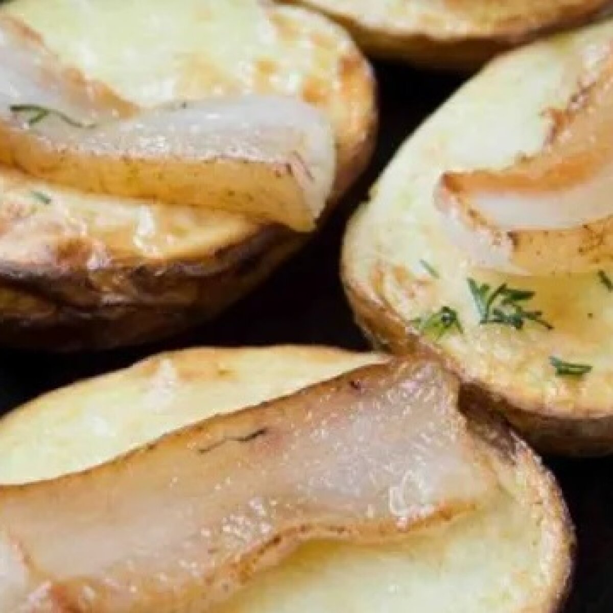 Картошка «Кораблики» с салом