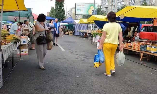 Продукти в Україні: скрін з відео