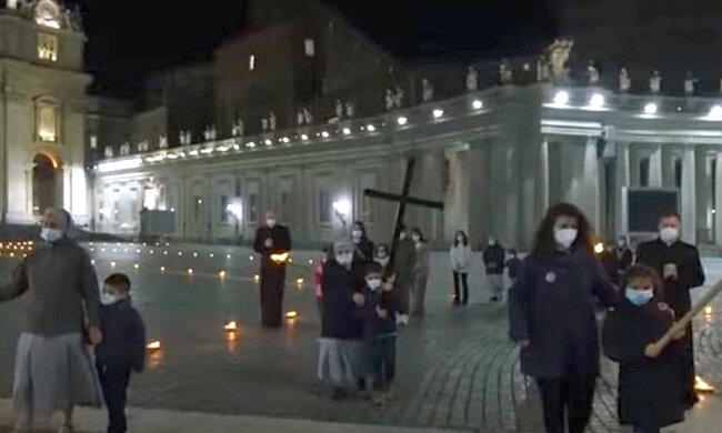 Пасха в условиях карантина. Фото: скриншот YouTube-видео.