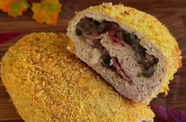 Курячий рулет в аерогрилі, кадр з відео