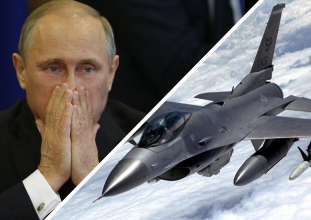 Володимир Путин та літаки НАТО, фото: коллаж Hyser