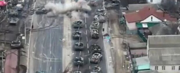 Вот вы и приехали: видео разгрома мощнейшей российской колонны. Шли на Киев