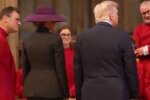 Дональд и Мелания Трамп в Лондоне, кадр из видео