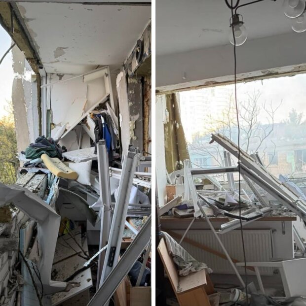 Зруйнована квартира родини Тополя, фото з соцмереж