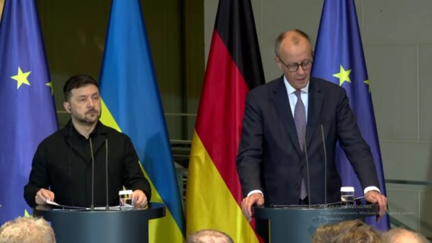 Фрідріх Мерц та Володимир Зеленський, кадр з відео