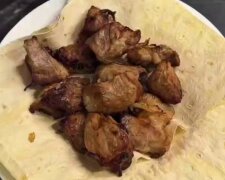 Шашлык в аэрогриле, кадр из видео