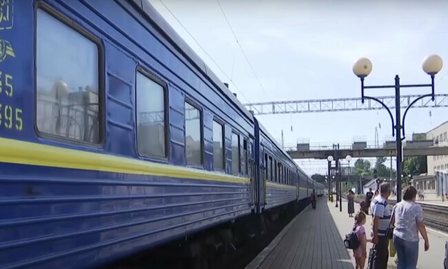 Поїзд. Фото: скріншот YouTube-відео