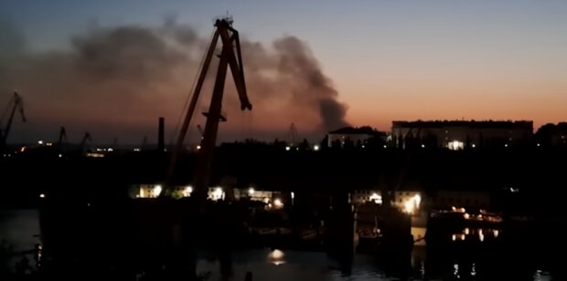Взрывы в Крыму: скрин с видео