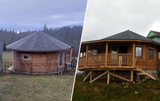 Украинец всего за трое суток построил новый дом необычной круглой формы. Фото