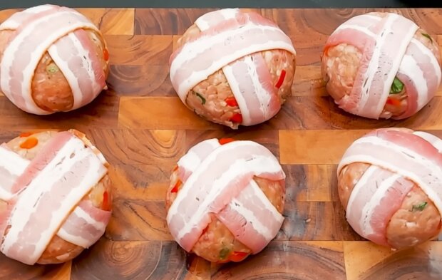 Мясные шарики-сюрприз, кадр из видео