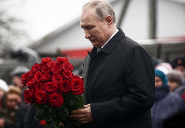 Володимир Путін на похоронах, фото: youtube.com
