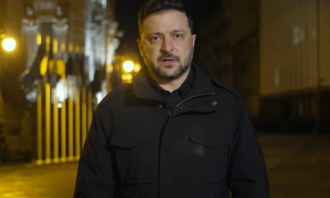 Володимир Зеленський, кадр із звернення