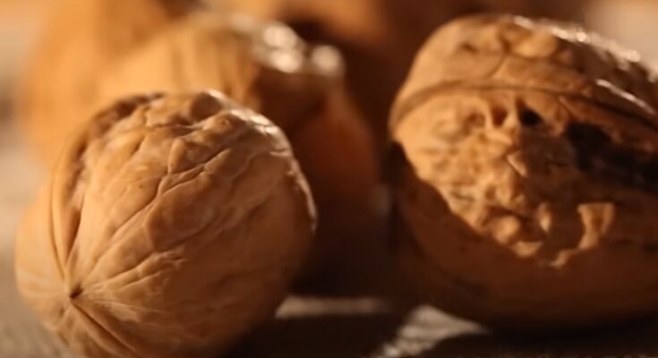 Грецкие орехи: скрин с видео