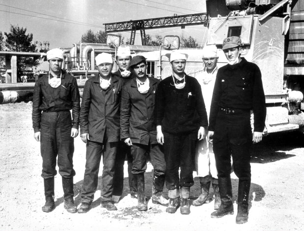 Група ліквідаторів наслідків аварії на Чорнобильській АЕС. Фото: archives.gov.ua