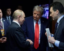 Володимир путін і Дональд Трамп, кадр з відео