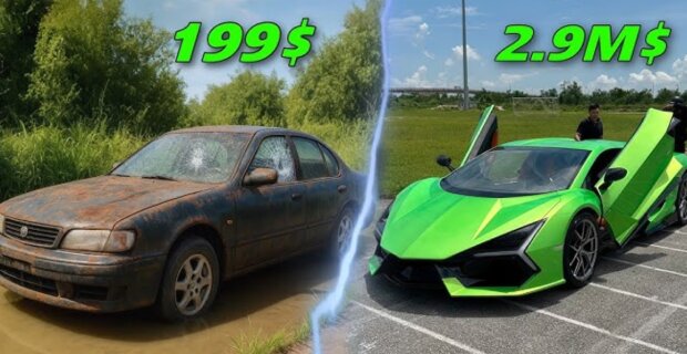 З Nissan Maxima на Lamborghini Revuelto, кадр з відео