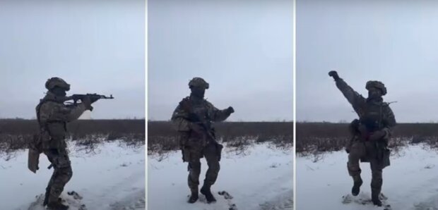 Танец военного ВСУ. Фото: скриншот YouTubе