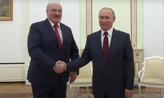 Володимир Путін і Олександр Лукашенко. Фото: скріншот YouTube-відео