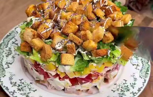 Салат "Курочка під кайфом", кадр з відео