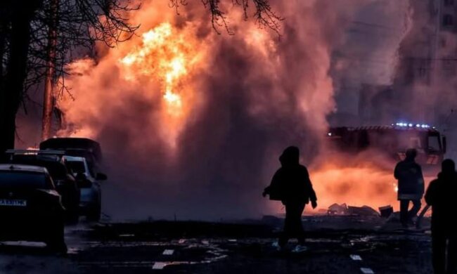 Ракетний удар по Києву, фото: Telegraf