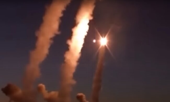 Запуск ракет: скрин с видео